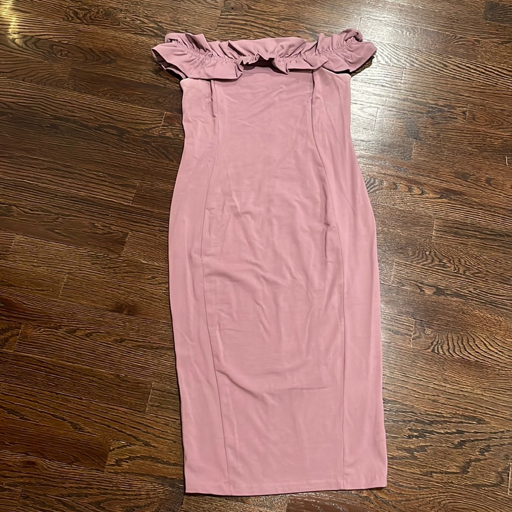 ASOS maternity mauve fitted dress size 6